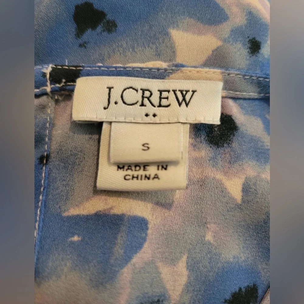 J.Crew Women’s‎ Floral Peplum Blouse Size S